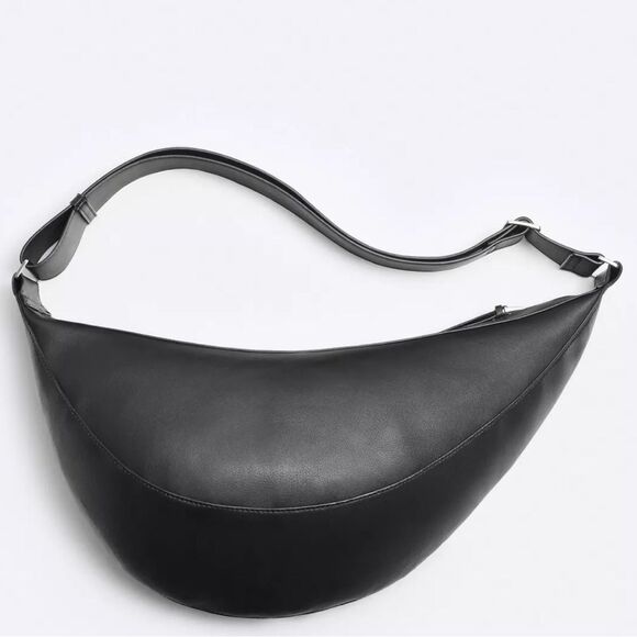Zara Boomerang Hobo Crossbody Bag - Picture 1 of 14